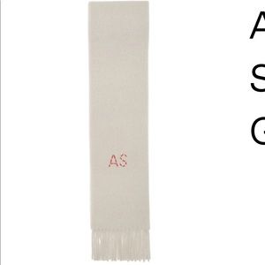 Acne studios kelow skinny scarf  grey